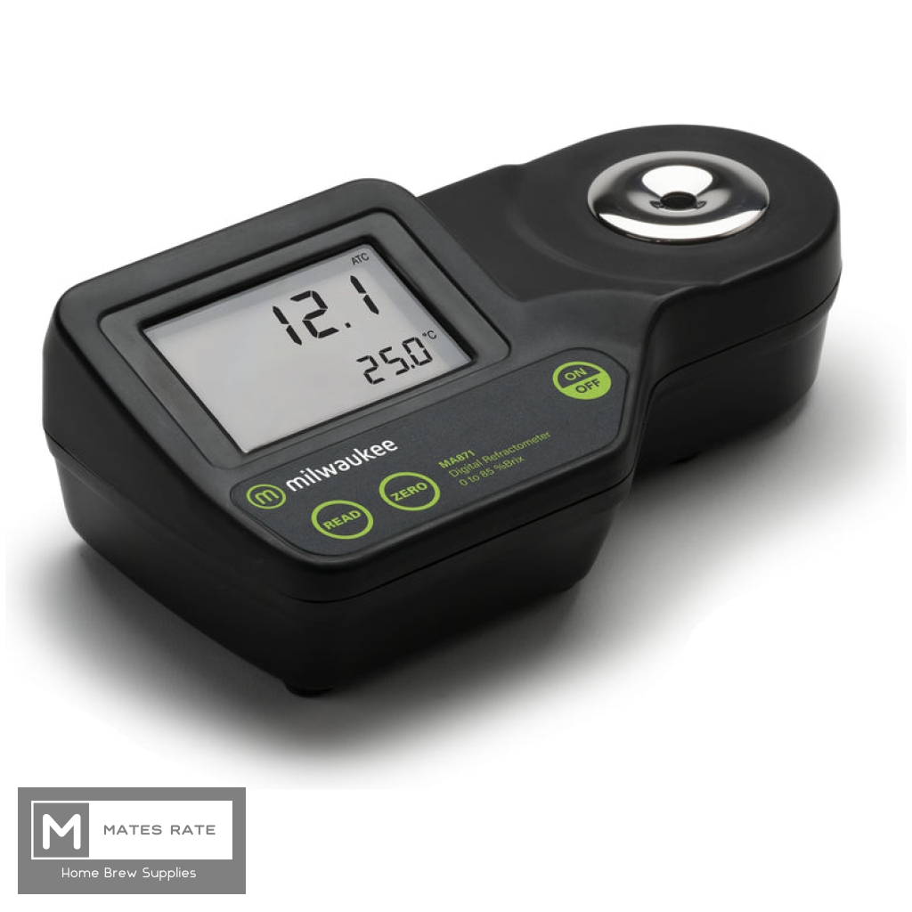 Milwaukee MA871 Digital Brix Refractometer Mates Rate Home Brew Supplies