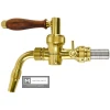 LUKR Nostalgie faucet, stainless steel (Tin) W/ U.S. Shank Adapter